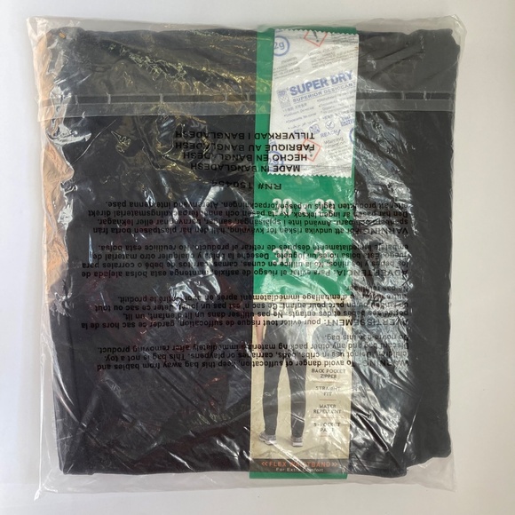 Men's Weatherproof Vintage Hybrid Tech Regular Taper Pants Black Size 38x29 NWT - Picture 2 of 4